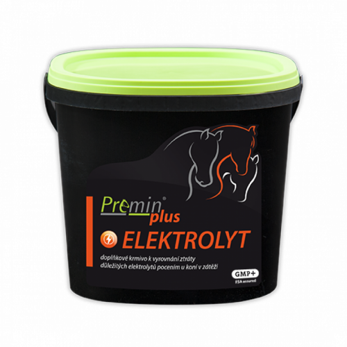 Premin® plus ELEKTROLYT K vyrovnání ztráty důležitých elektrolytů pocením u koní v zátěži - Hmotnost: 5 kg