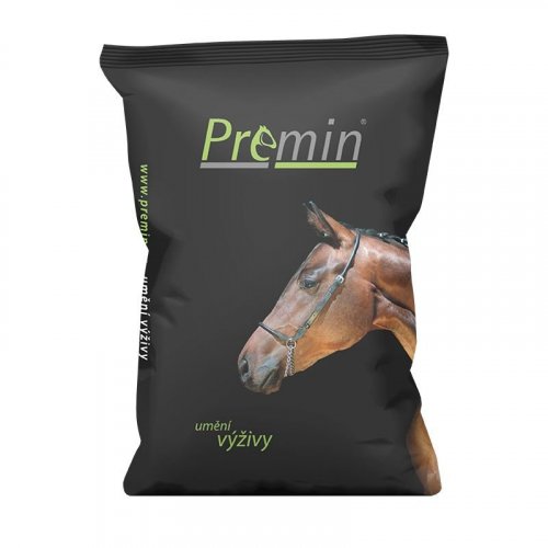 Premin® Horse Pellets STANDARD Granulované doplňkové krmivo bez obsahu ovsa pro koně v různé pracovní a sportovní zátěži