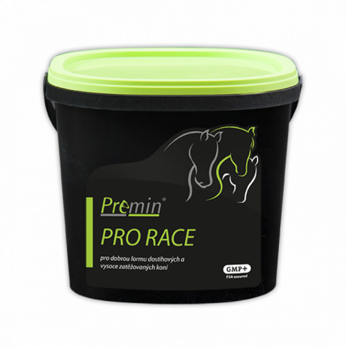 Premin® PRO RACE Pro dobrou formu dostihových a vysoce zatěžovaných koní