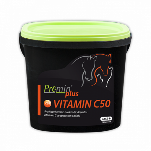 Premin® plus VITAMÍN C50 Doplnění vitamínu C ve stresovém období koní - Hmotnost: 1 kg