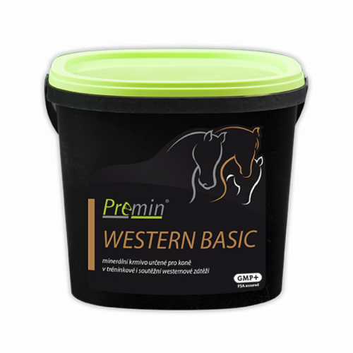 Premin® WESTERN BASIC Pro koně v tréninkové i soutěžní westernové zátěži