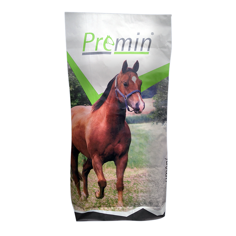 Premin® HORSE MÜSLI Doplňkové krmivo bez obsahu ovsa určené pro koně v různé pracovní a sportovní zátěži