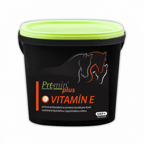Premin® plus VITAMÍN E Účinný antioxidant a ochrana buněk pro koně vystavené fyzickémui psychickému stresu