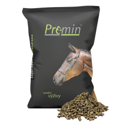 Premin® Horse Pellets STANDARD Granulované doplňkové krmivo bez obsahu ovsa pro koně v různé pracovní a sportovní zátěži