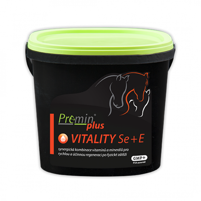 Premin® plus VITALITY Se + E Synergická kombinace vitamínů a minerálů pro rychlou a účinnou regeneraci po fyzické zátěži - Hmotnost: 5 kg